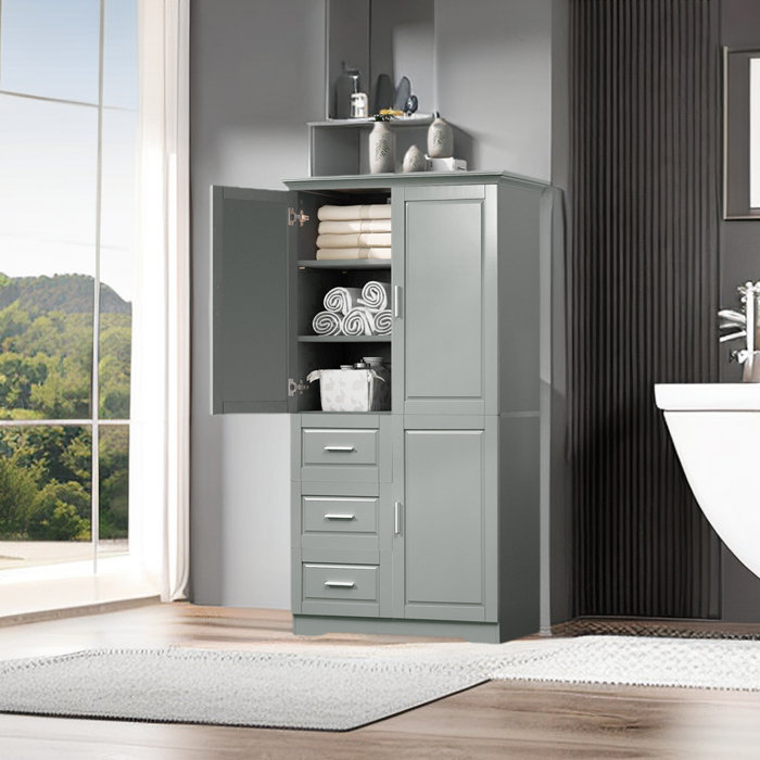Canora Grey Semele Freestanding Bathroom Cabinet | Wayfair